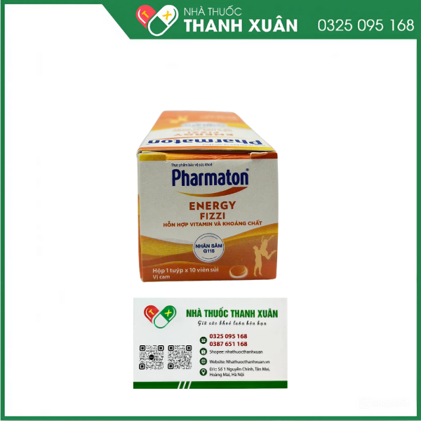 Pharmaton Energy Fizzi bổ sung vitamin và khoáng chất